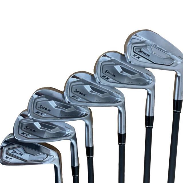 【中古】 ダンロップ SRIXON ZX7 Mk II 6S アイアンセット IR 純正特注シャフト (フレックスS) メンズ 男性用 右利き 右用 Cランク ゴルフクラブ