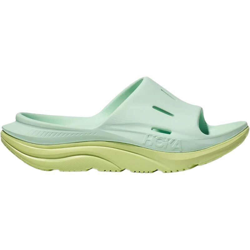 ホカオネオネ メンズ シューズ サンダル HOKA Ora 3 Recovery Slide Aqua BreezeCelery Juice アクア