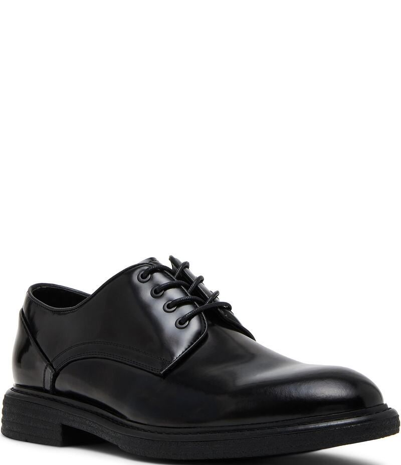 スティーブ マデン メンズ シューズ ドレスシューズ オックスフォード ワンピース レザー Steve Madden Mens Valdez Leather Dress Oxfords Black ブラック