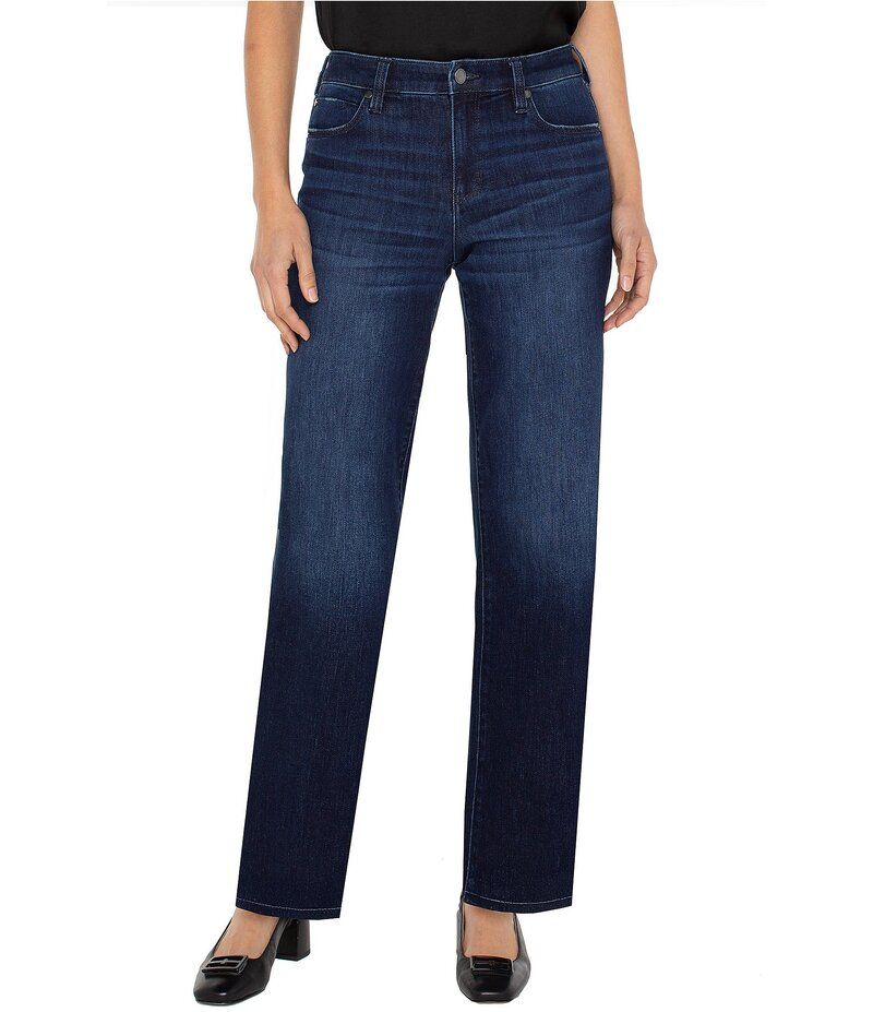 リヴァプール ロサンゼルス レディース ボトムス デニムパンツ ストレート デニム ジーンズ Liverpool Los Angeles Kennedy Stretch Denim Straight Leg Jeans Upland デニム