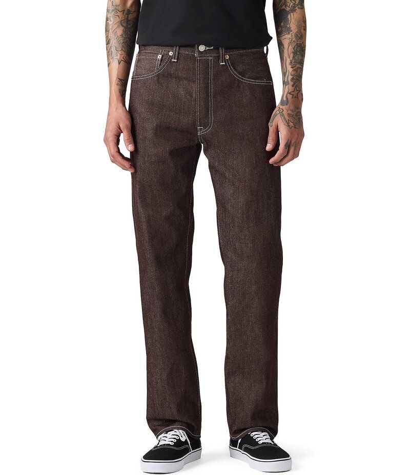 リーバイス メンズ ボトムス デニムパンツ レギュラーフィット ジーンズ Levis 501R Original Regular Fit Jeans Burgundy バーガンディ