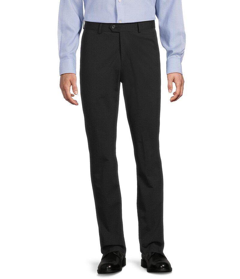 ダニエル クレミュ メンズ ボトムス カジュアルパンツ パンツ Daniel Cremieux Signature Label Flat Front Solid Travel Pants Black ブラック