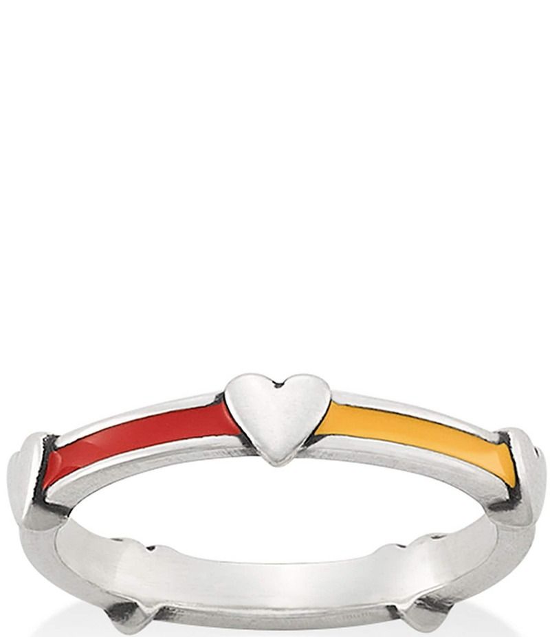 ジェームズ エイヴリー レディース アクセサリー 指輪 James Avery Enamel Multi Hearts Band Ring Sterling Multi マルチカラー