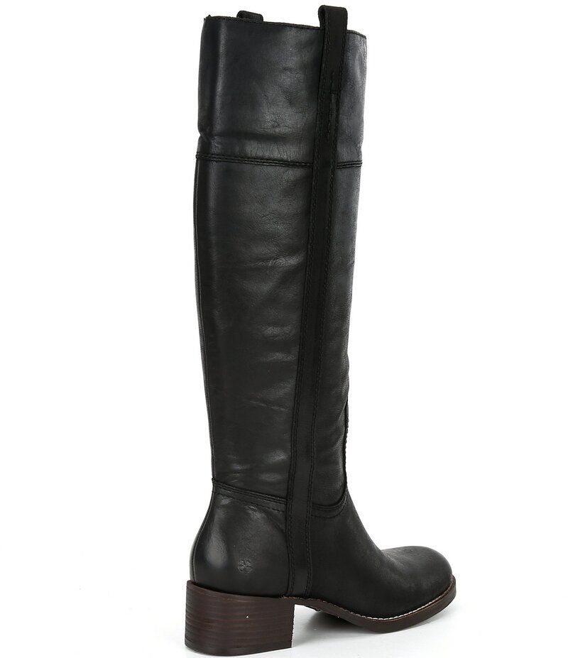 ラッキーブランド レディース シューズ ブーツ・レインブーツ トール ブーツ レザー Lucky Brand Hybiscus Leather Tall Riding Boots Black ブラック