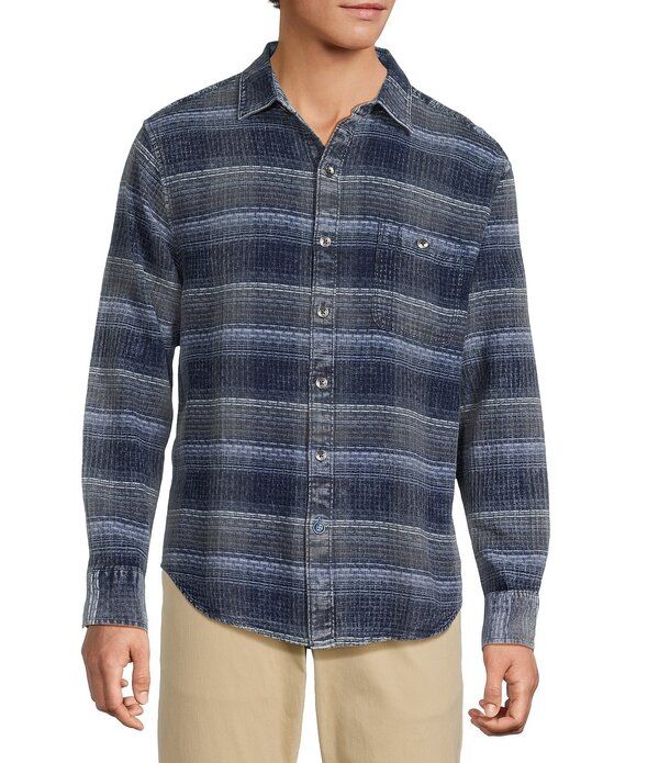 トッミーバハマ メンズ トップス シャツ トール Tommy Bahama Big Tall Cantera Plaid Long Sleeve Woven Shirt Winchester Green グリーン