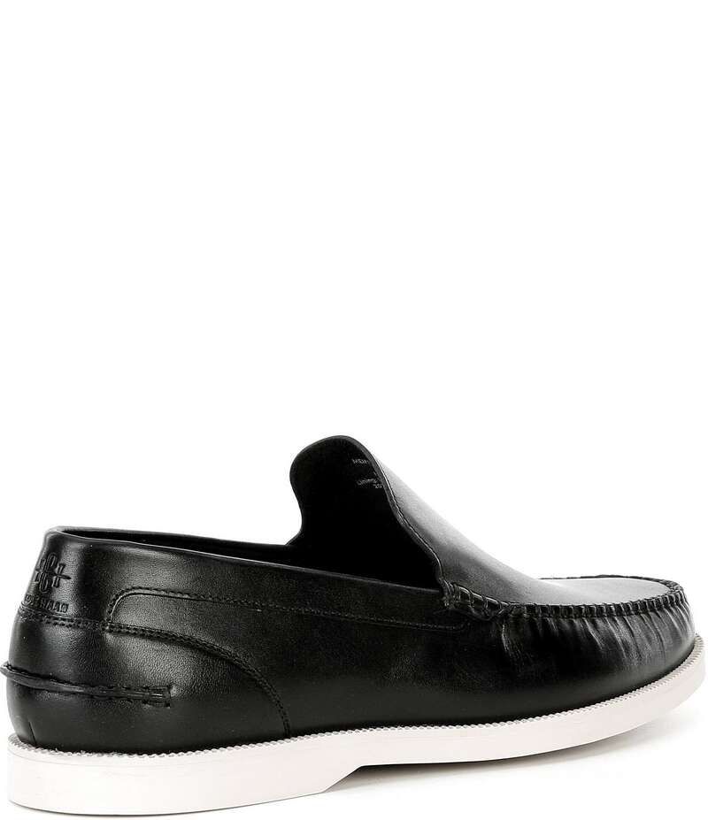 コールハーン メンズ シューズ スリッポン・ローファー レザー ローファー Cole Haan Mens American Classics Leather Hampton Loafers BlackIvory アイボリー