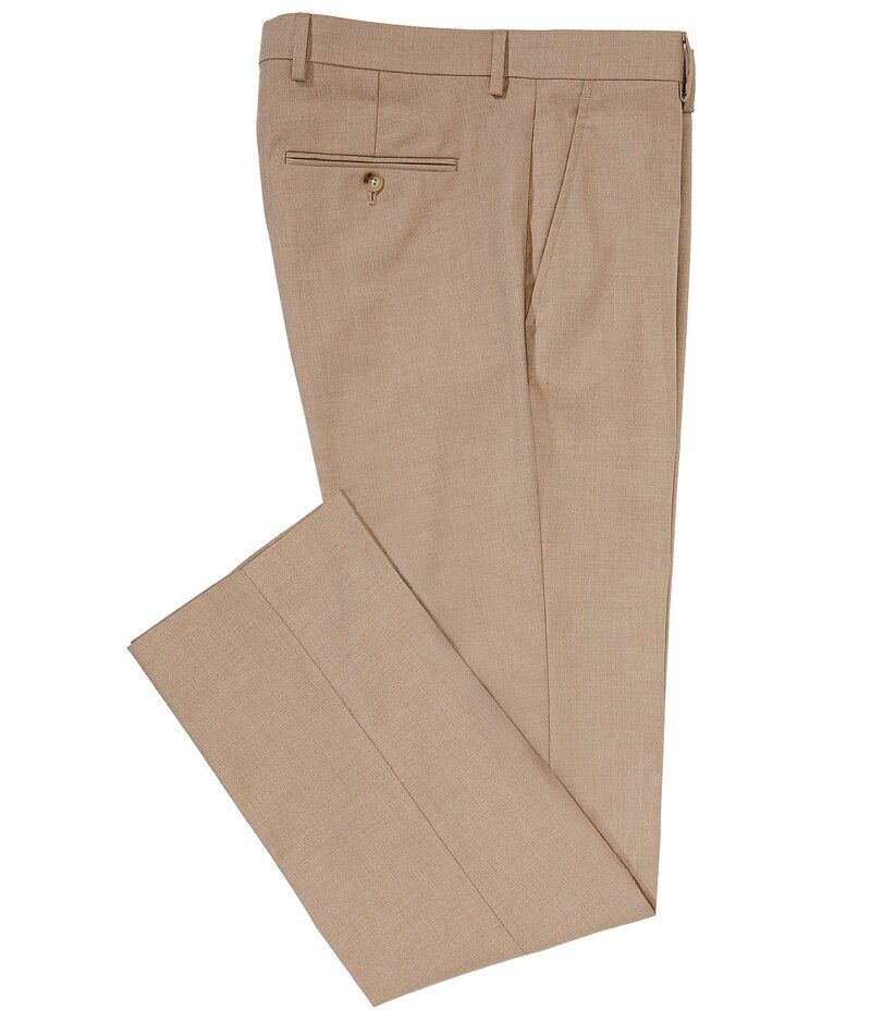 ペリーエリス メンズ ボトムス カジュアルパンツ スリムフィット パンツ Perry Ellis Slim Fit Sharkskin Pants Vintage Khaki カーキ