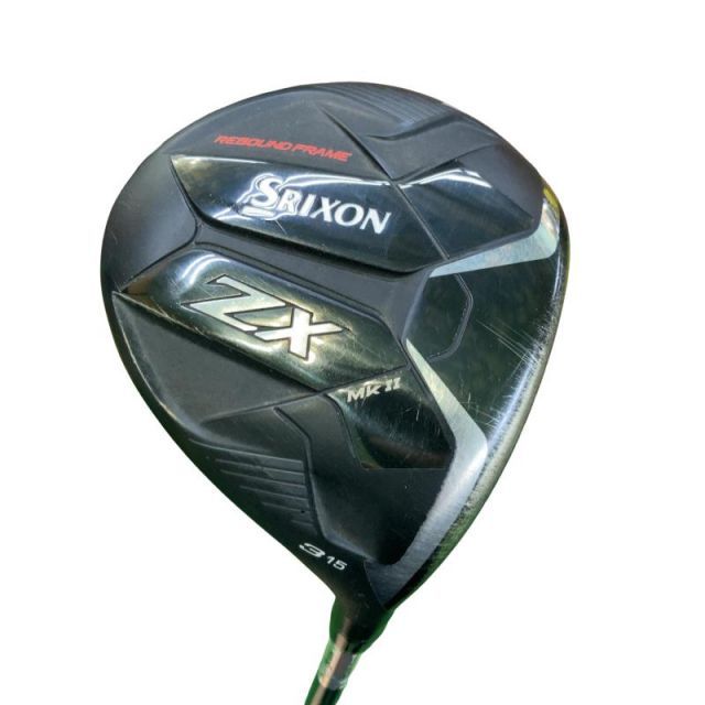 【中古】 ダンロップ SRIXON ZX Mk II 3W フェアウェイウッド FW 純正特注シャフト (フレックスS) メンズ 男性用 右利き 右用 Cランク ゴルフクラブ