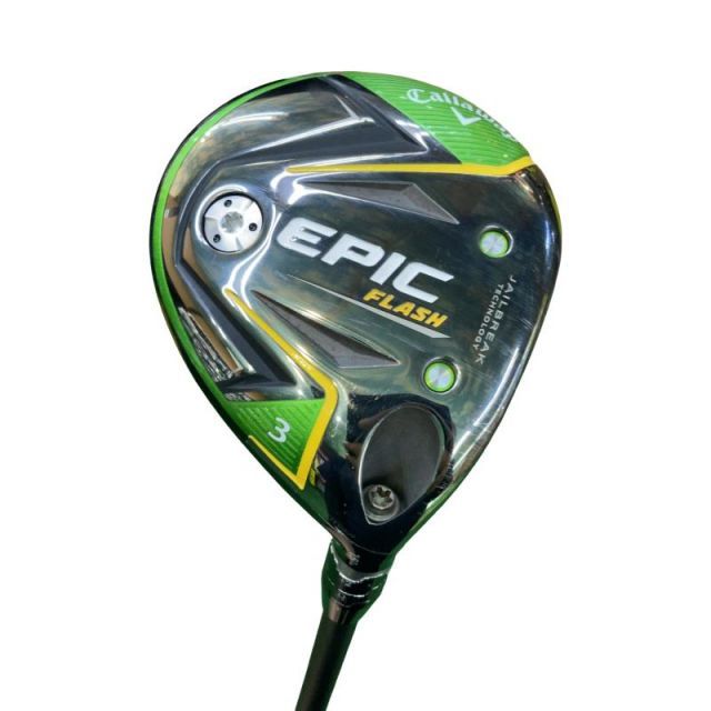 【中古】 キャロウェイ EPIC FLASH 3W USA フェアウェイウッド FW 純正特注シャフト (フレックスS) メンズ 男性用 右利き 右用 Cランク ゴルフクラブ