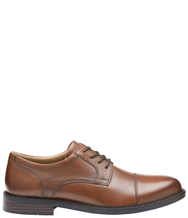 ジョンストンアンドマーフィー メンズ シューズ ドレスシューズ オックスフォード キャップ レース レザー Johnston Murphy Mens Mason Leather Cap Toe Lace Up Oxfords Tan タン