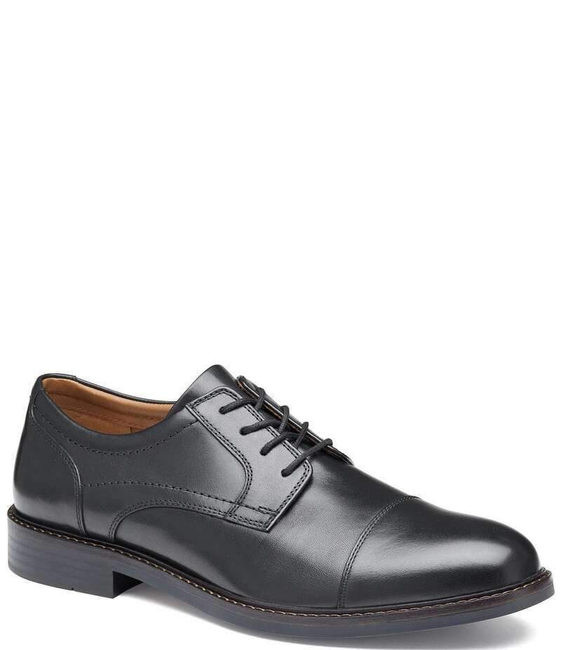 ジョンストンアンドマーフィー メンズ シューズ ドレスシューズ オックスフォード キャップ レース レザー Johnston Murphy Mens Mason Leather Cap Toe Lace Up Oxfords Black ブラック