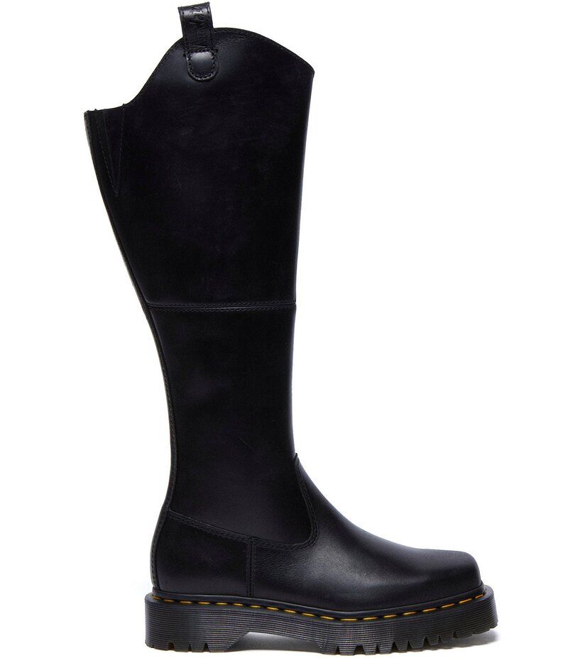 ドクターマーチン レディース シューズ ブーツ・レインブーツ レザー Dr Martens Womens Amaayah Hi Orleans Leather Riding Boots Black ブラック