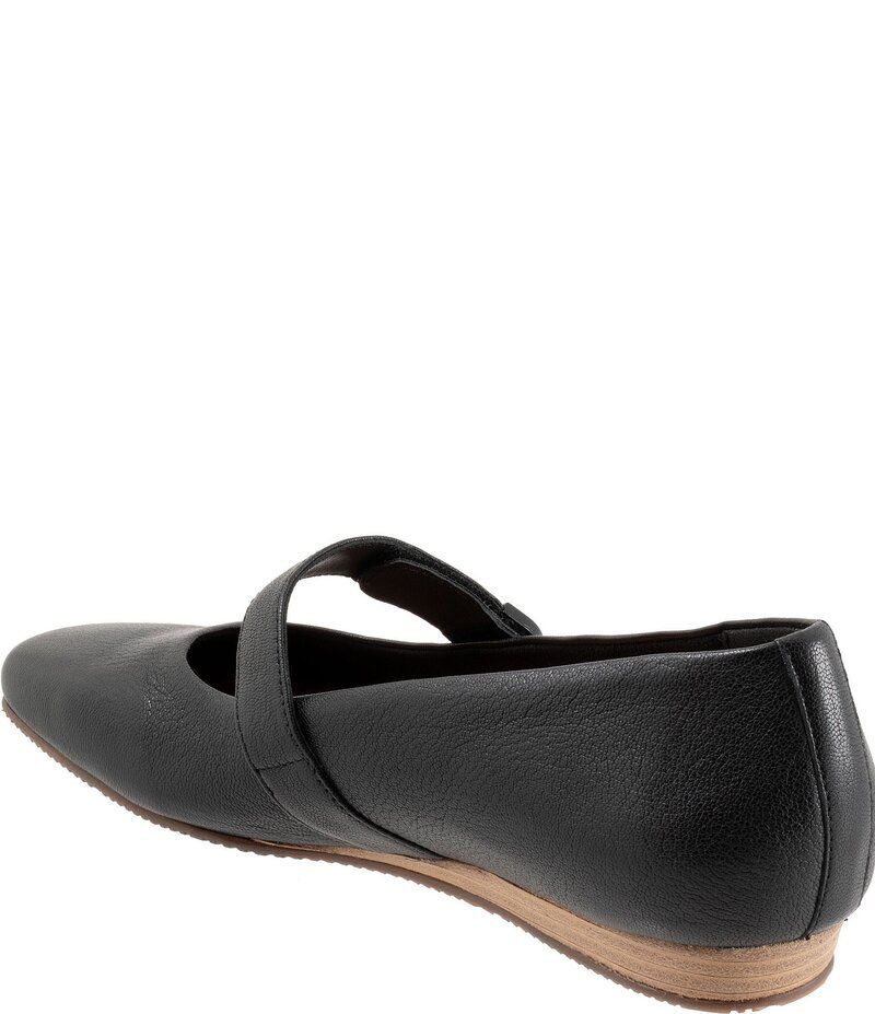 ソフトウォーク レディース シューズ パンプス レザー SoftWalk Valdivia Leather Mary Jane Flats Black ブラック