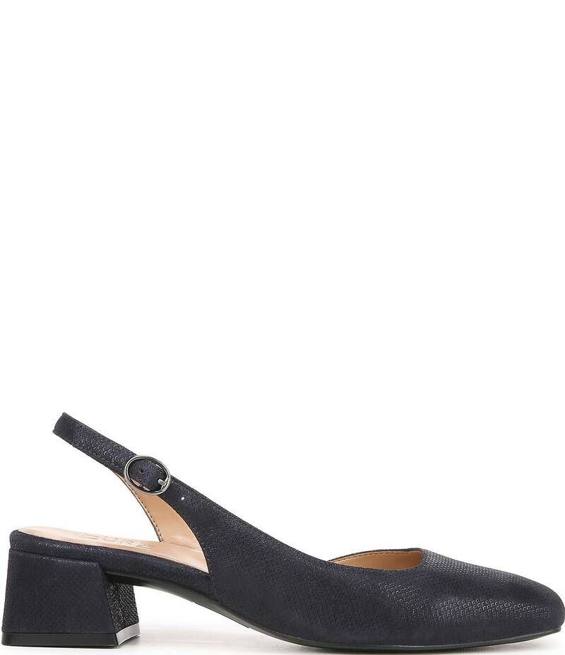 ナチュライザー レディース シューズ パンプス スエード Naturalizer Jayla Glossy Suede Slingback Pumps Navy ネイビー
