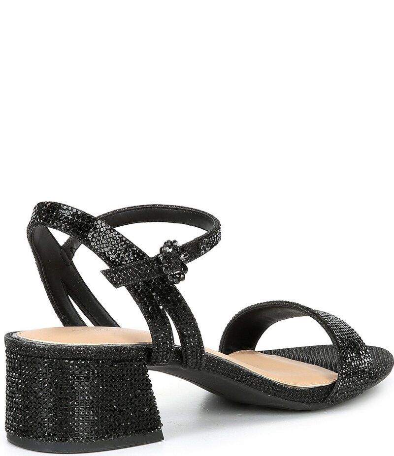 カッパーキー レディース シューズ サンダル Copper Key Waltz Glitter Rhinestone Dress Sandals Black ブラック