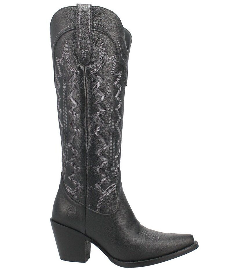 ディンゴ レディース シューズ ブーツ・レインブーツ トール コットン ブーツ レザー Dingo High Cotton Leather Tall Western Boots Black ブラック 42,120円