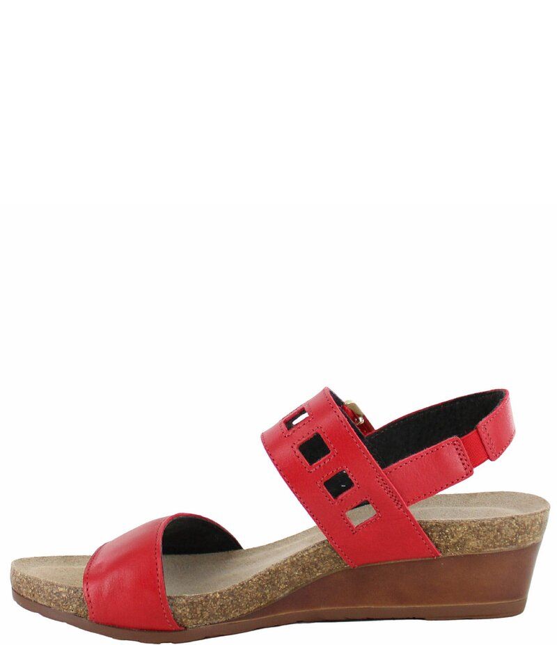 ナオト レディース シューズ サンダル Naot Dynasty Wedge Slingback Sandal Kiss Red レッド