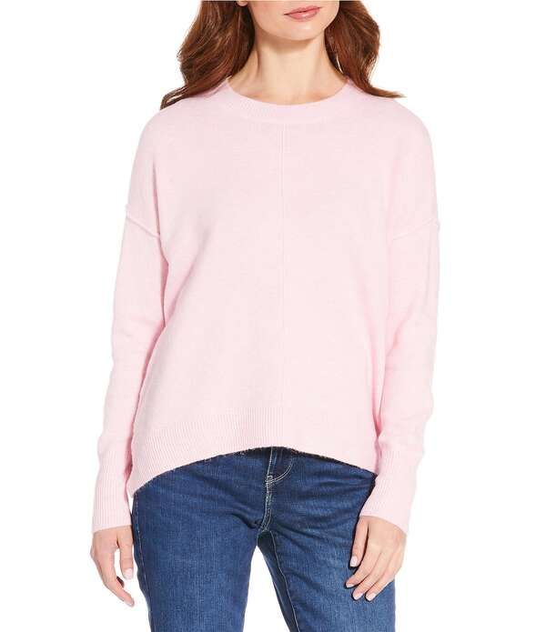 ヴィンスカムート レディース アウター ニット・セーター クルーネック Vince Camuto Crew Neck Long Sleevextended Shoulder Seamed Cozy Statement Sweater Pink Lady ピンク