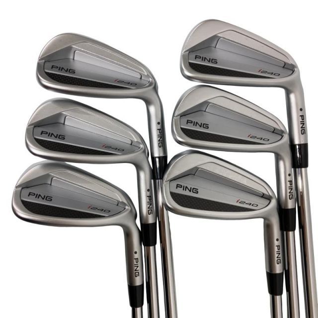 【中古】 ピン i240 7S アイアンセット IR 純正特注シャフト (フレックスS) メンズ 男性用 右利き 右用 Cランク ゴルフクラブ