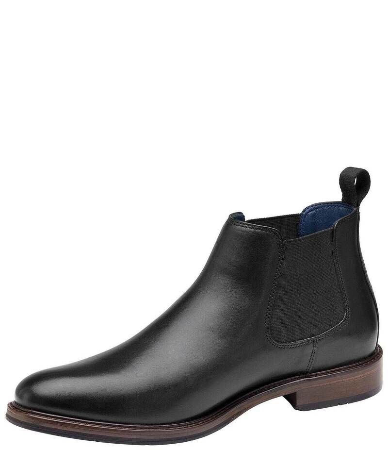 ジョンストンアンドマーフィー メンズ シューズ ブーツ・レインブーツ チェルシーブーツ チェルシー ブーツ レザー Johnston Murphy Mens XC Flex Raleigh Leather Chelsea Boots Black ブラック