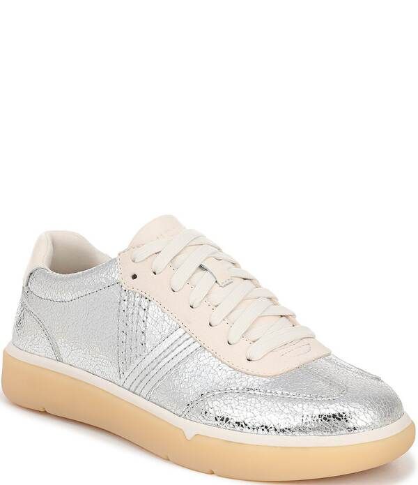 バイオニック レディース シューズ スニーカー トール レース レザー Vionicity Walk Metallic Leather Lace Up Sneakersilver シルバー