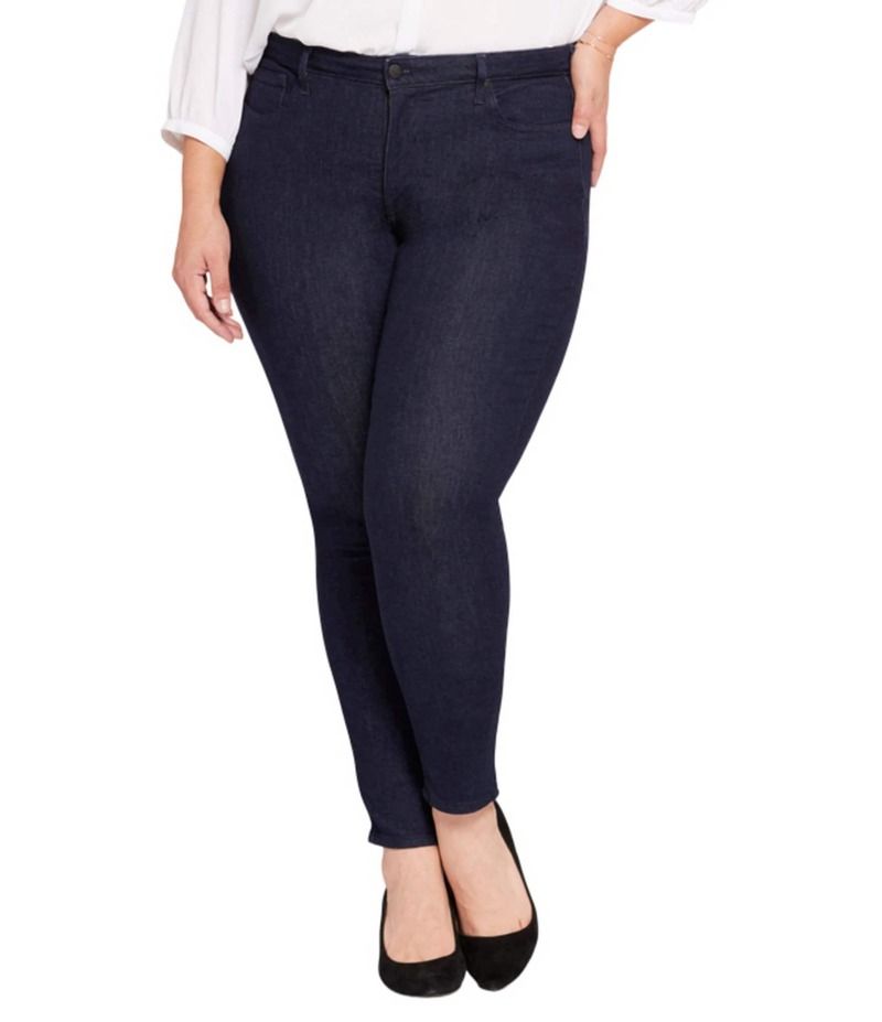 エヌワイディージェイ レディース ボトムス デニムパンツ プラスサイズ アンクル ジーンズ NYDJ Plus Size Ami Lift TuckR Technology Stretch Skinny Leg Ankle Jeans Rinse