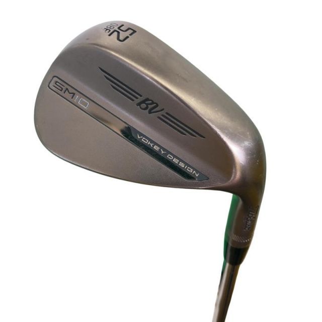 【中古】 タイトリスト VOKEY SPIN MILLED SM10 ニッケル 52°/08°F ウェッジ WG Dynamic Gold (フレックスS) メンズ 男性用 右利き 右用 Dランク ゴルフクラブ
