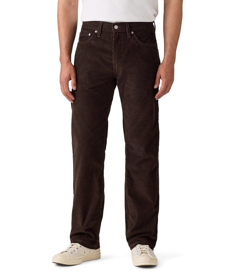 リーバイス メンズ ボトムス デニムパンツ レギュラーフィット コーデュロイ ジーンズ LevisR 505 Regular Fit 5Pocket Corduroy Jeans Black Coffee ブラック