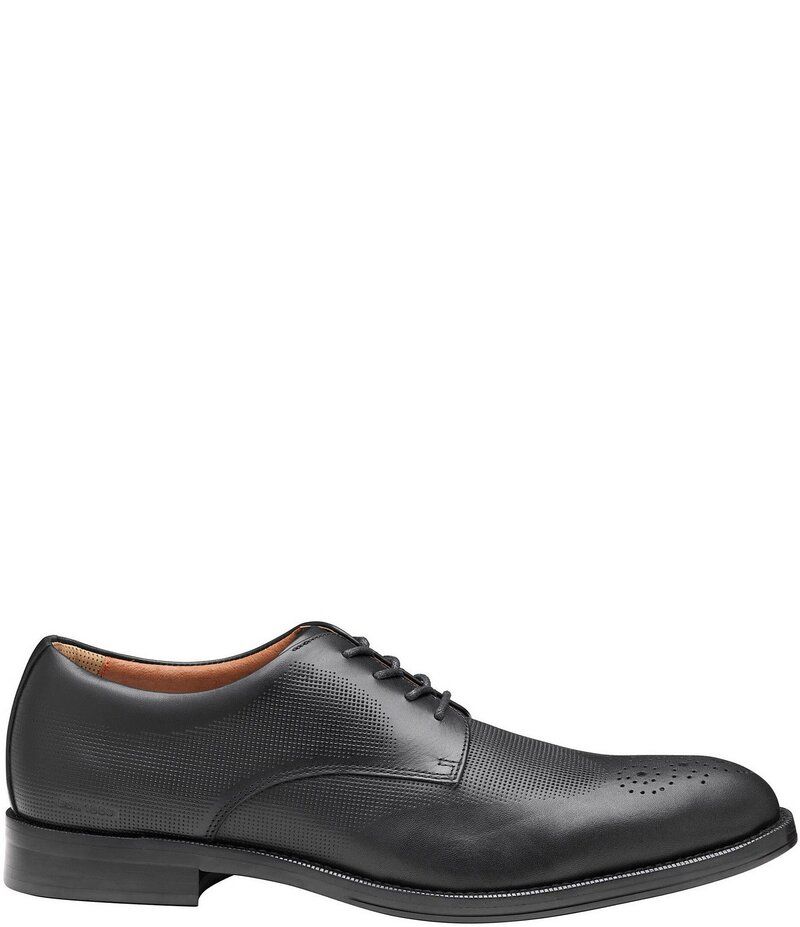 ジョンストンアンドマーフィー メンズ シューズ ドレスシューズ ウィングチップ オックスフォード レザー Johnston Murphy Mens XCCopley Waterproof Embossed Leather Wingtip Oxfords Bla