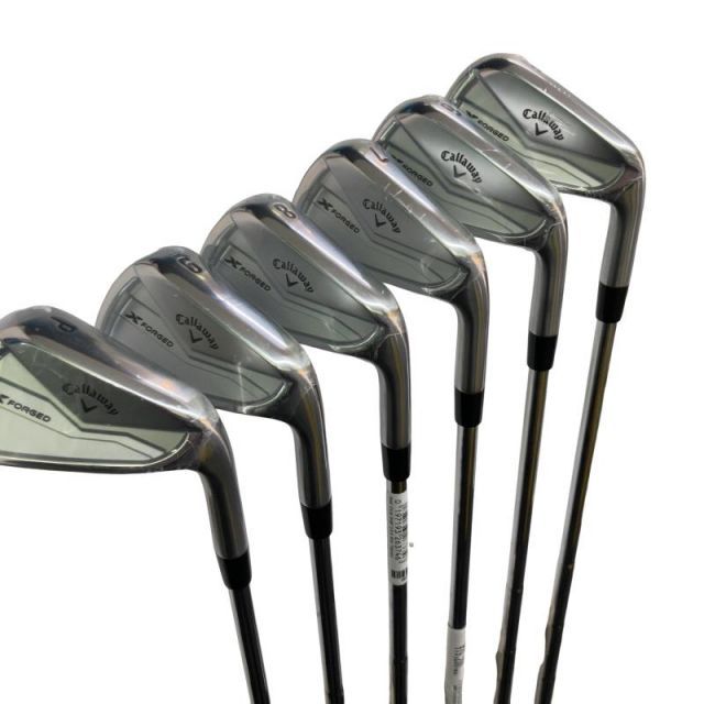 【中古】 キャロウェイ X FORGED(2024) 6S アイアンセット IR Dynamic Gold MID 115 (フレックスS) メンズ 男性用 右利き 右用 Aランク ゴルフクラブ