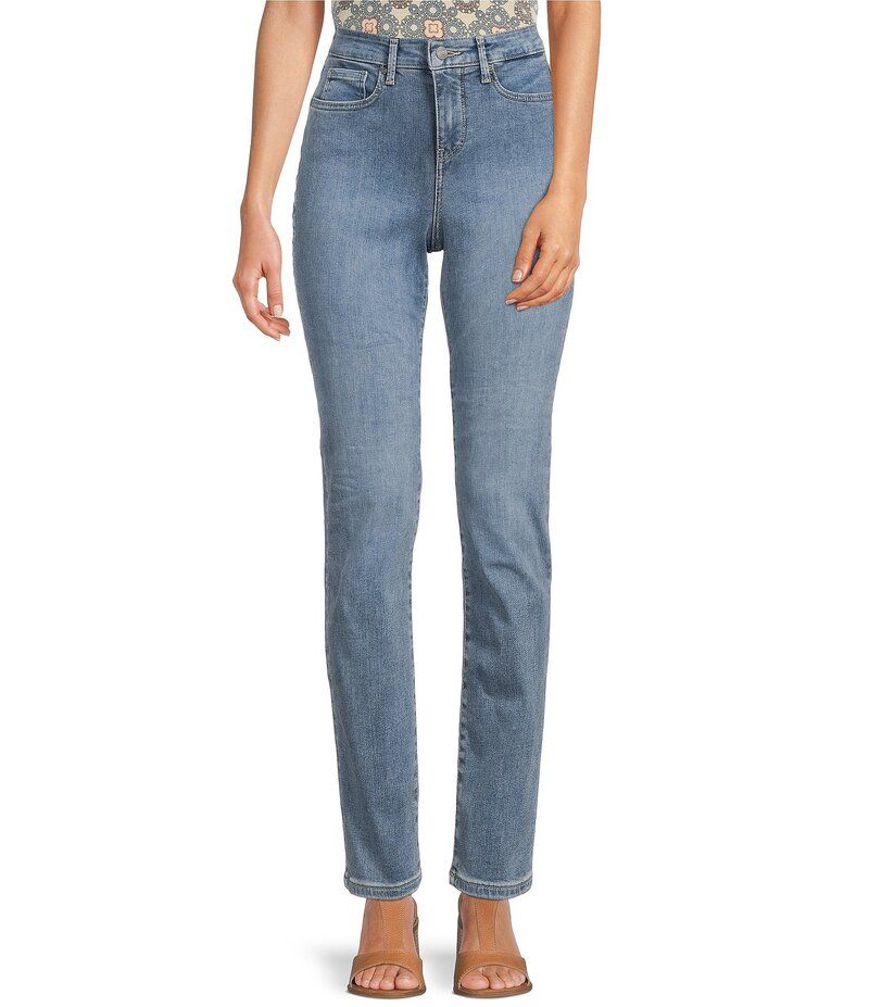 エヌワイディージェイ レディース ボトムス デニムパンツ プチ ジーンズ NYDJ Petite Size Sheri Slim Tonal Stitch High Rise Jeans Haley