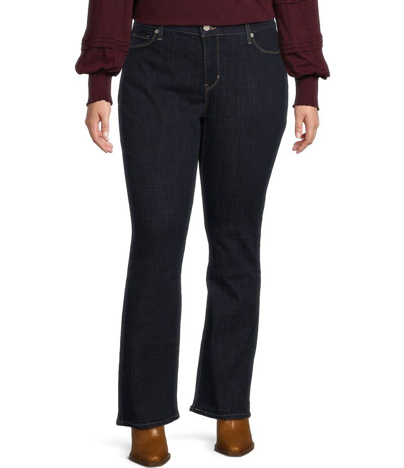 リーバイス レディース ボトムス デニムパンツ ブーツカット プラスサイズ ブーツ ジーンズ LevisR Plus Size Classic Bootcut Jeans Island Rinse
