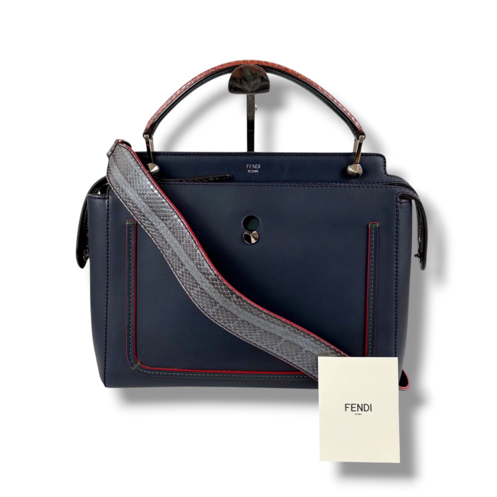 フェンディ FENDI ドットコム 2WAY ハンドバッグ ショルダーバッグ