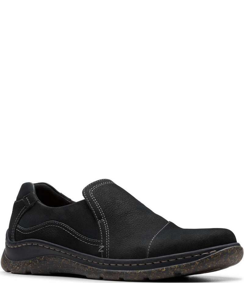 クラークス レディース シューズ スニーカー レザー Clarks Orlene Slip Leather Slip On Sneakers Black ブラック 23,998円