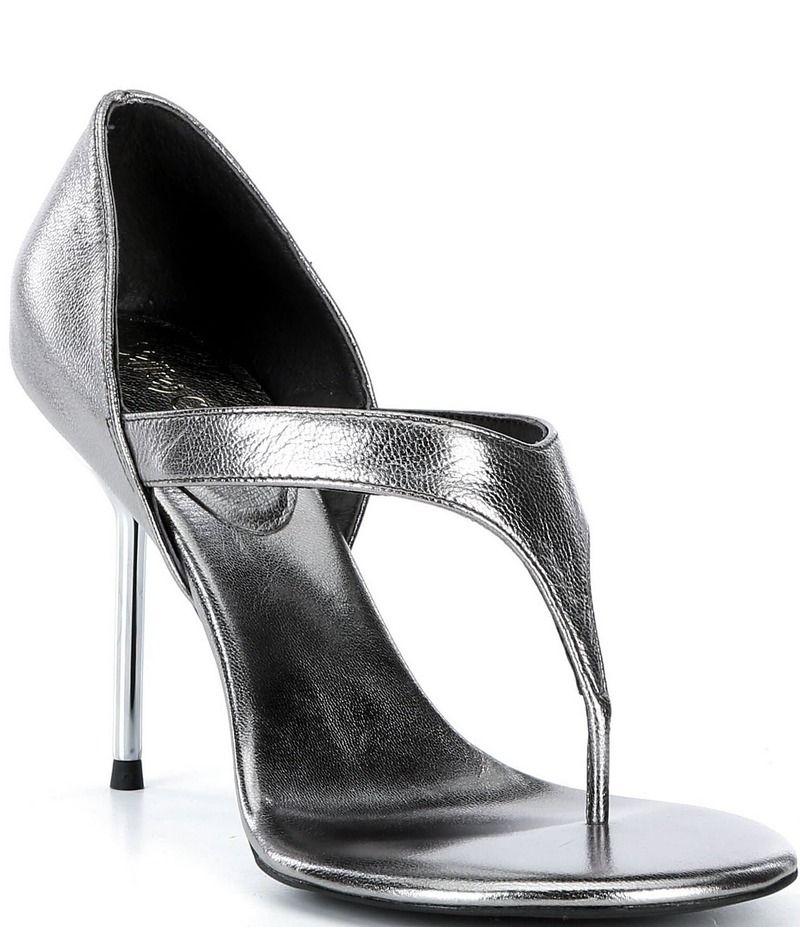 ジェフリー キャンベル レディース シューズ サンダル トール ヒール Jeffrey Campbell Rhian Metallic Thong Higheel Sandals Pewter ピューター