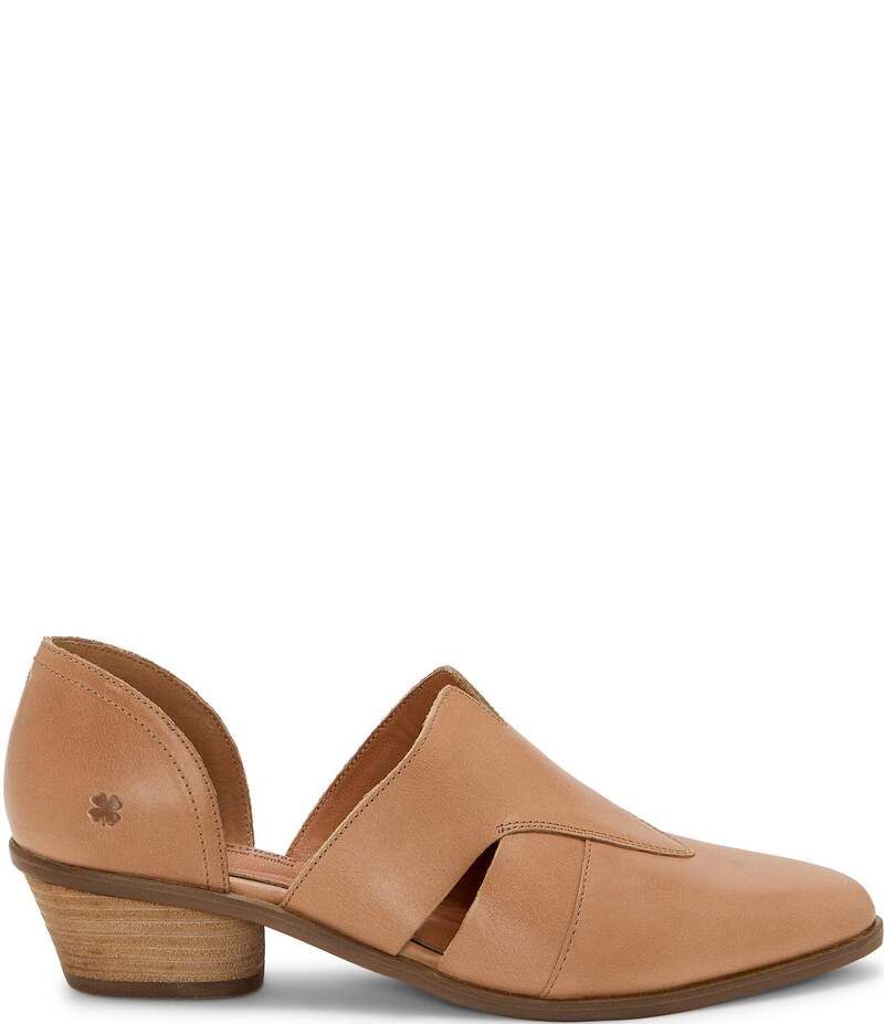ラッキーブランド レディース シューズ ブーツ・レインブーツ カットアウト レザー Lucky Brand Minnsy Leather CutOut Shooties Cortado