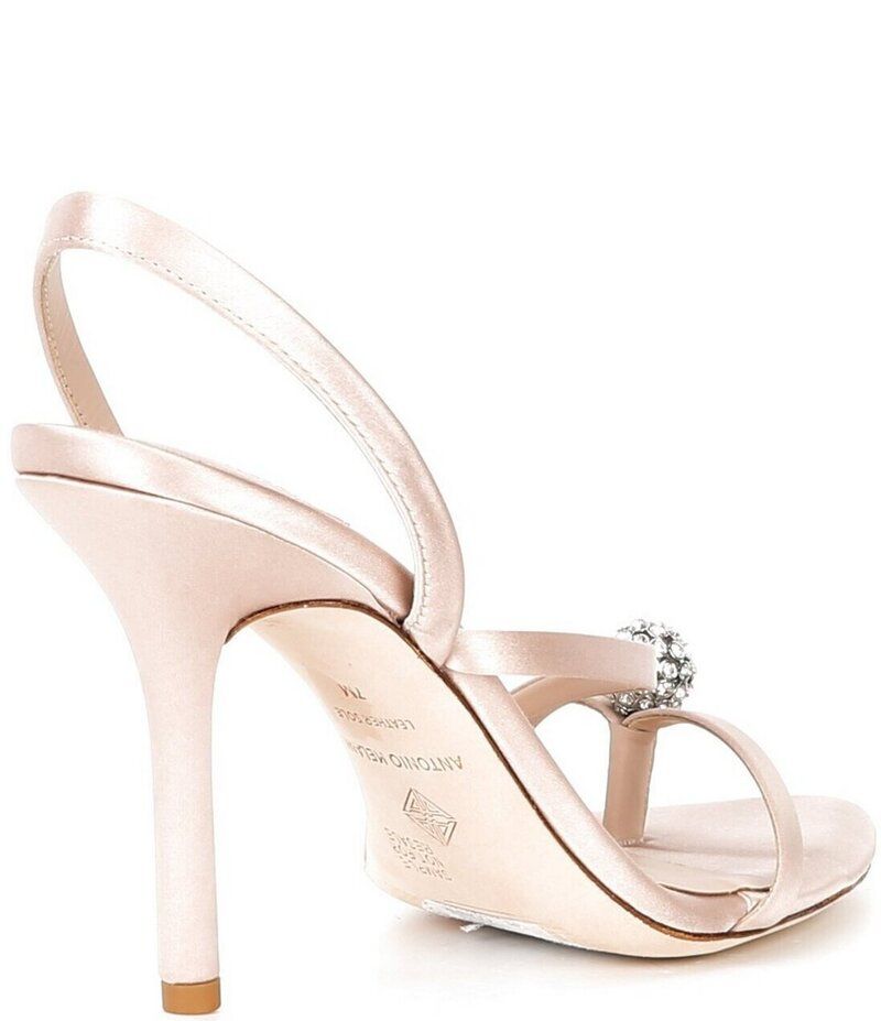 アントニオ メラーニ レディース シューズ サンダル サテン Antonio Melani Ames Two Satin Ornamented Toe Thong Dressandals Dusk Sand サンド