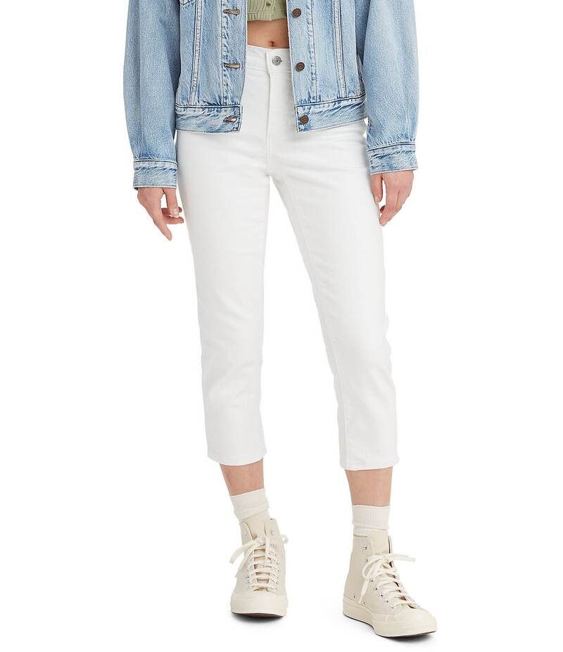 リーバイス レディース ボトムス デニムパンツ キャップ ジーンズ LevisR 311 Mid Rise Shaping Skinny Capri Jeans Soft Clean White ホワイト