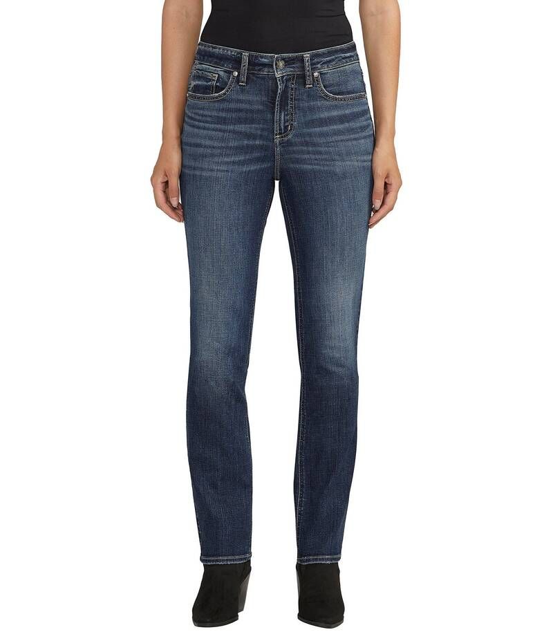 シルバー ジーンズ レディース ボトムス デニムパンツ Silver Jeans Co Avery High Rise Straight Jeans Indigo インディゴ