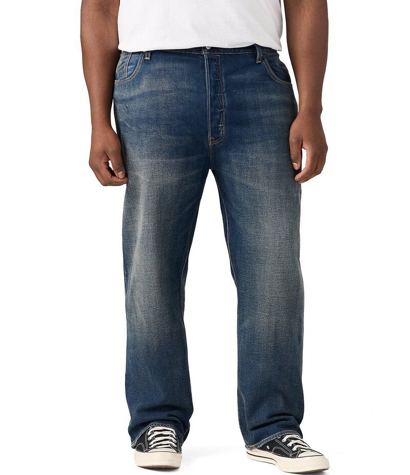 リーバイス メンズ ボトムス デニムパンツ トール ジーンズ LevisR Big Tall 501 Straight Original Fit Stretch Jeans 3PM In Columbus
