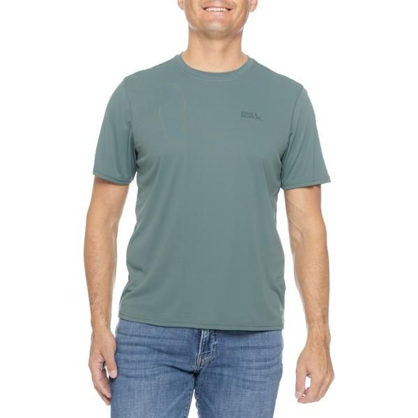 エディー バウアー メンズ トップス シャツ Eddie Bauer Planter TShirt UPF 50 Short Sleeve Silver Pine シルバー