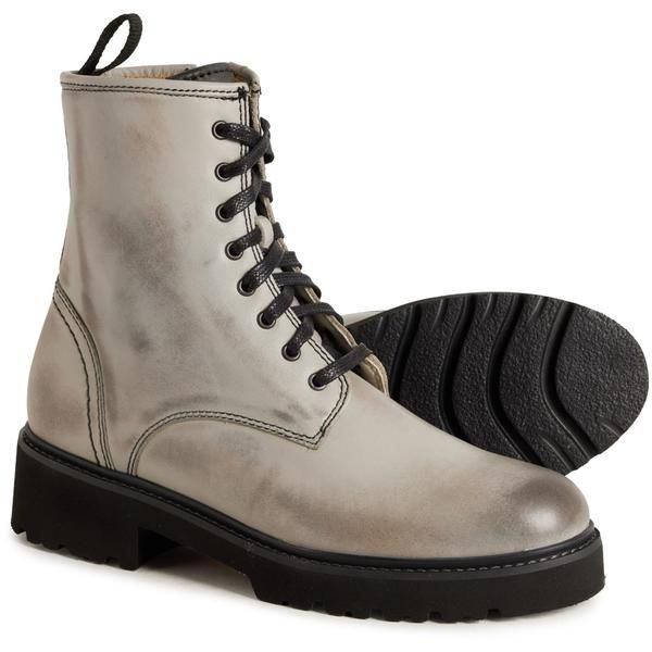 サミュエルフドバード レディース シューズ ブーツ・レインブーツ レザー Samuel Hubbard Made in Portugalombard Boots Leather For Women Gray グレー