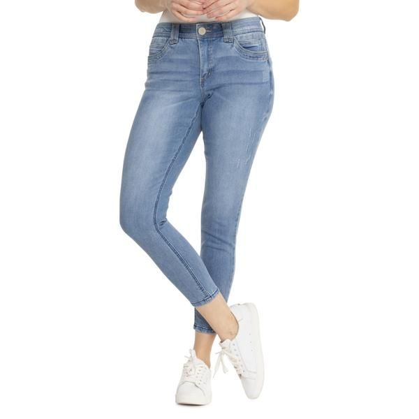 デモクラシー レディース ボトムス デニムパンツ ヴィンテージ アンクル ジーンズ Democracy Vintage AbTech Ankle Skinny Jeans Light Blue ブルー