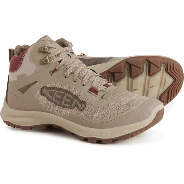 キーン レディース シューズ ブーツ・レインブーツ Keen Terradora Flex Mid Hiking Boots Waterproof For Women Plaza TaupeWindsor Wine ワイン