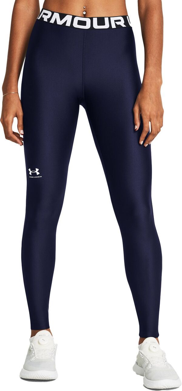 アンダーアーマー レディース ボトムス レギンス Under Armour Womens HeatGear Leggings Midnight NavyWhite ホワイト