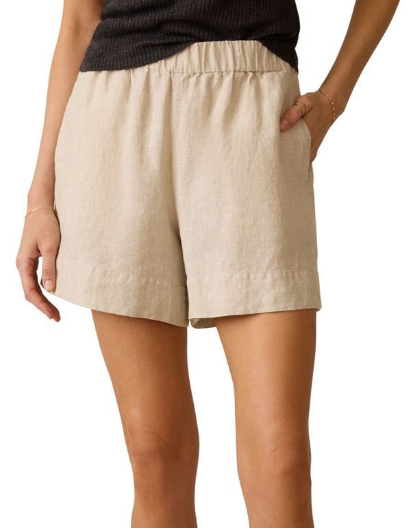 ファレティ レディース ボトムス ハーフパンツ・ショーツ ショートパンツ リネン Faherty Womens Laguna Linen Bayview Shorts Flax