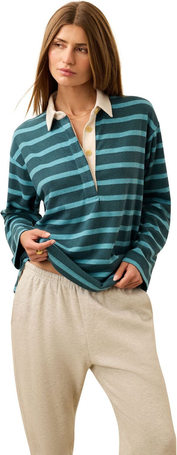 ファレティ レディース アウター ニット・セーター シャツ Faherty Womens Legend Sweaterugby Popover Shirt Deep Green Rugby グリーン