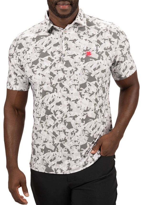 ブラックローバー メンズ トップス ポロシャツ Black Clover Mens Camo Mix Golf Polo Light Grey グレー