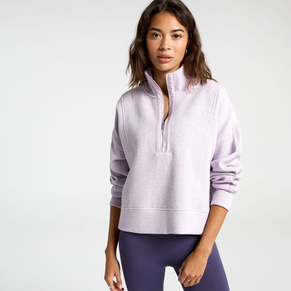 キャリー レディース アウター パーカー・スウェット CALIA Womens Elevate Ripple 14 Zipullover Lilac Heather ヘザー