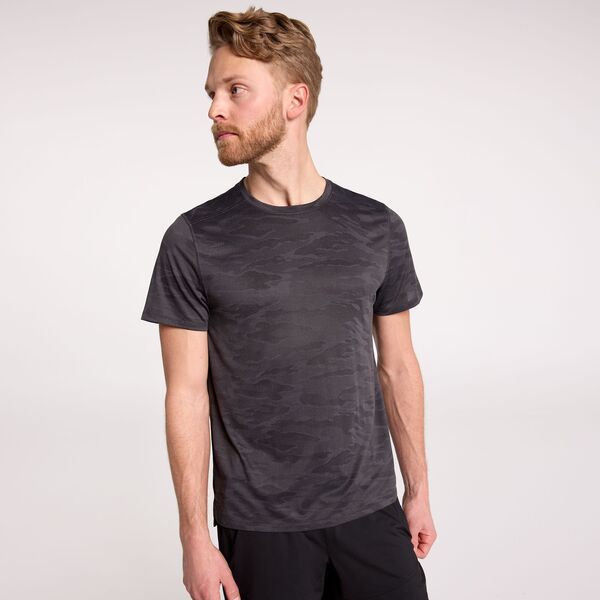 DSG メンズ トップス Tシャツ DSG Mens Movementee Dark Gray Jacquard グレー